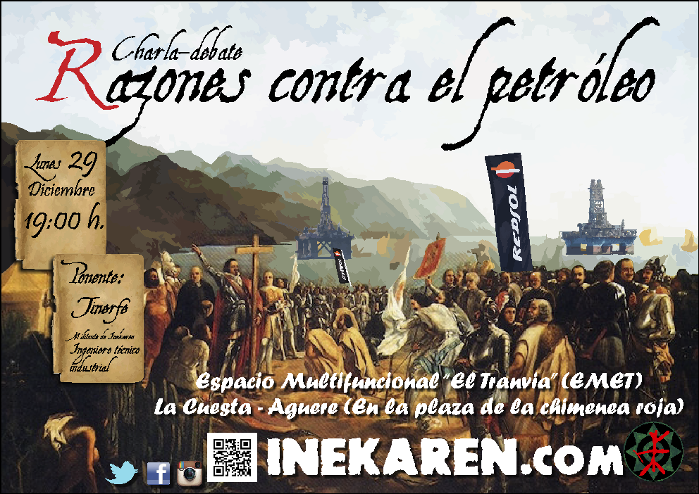 cartel charla petroleo la cuesta